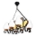 Brilagi - Candeeiro suspenso QUEEN 6xE14/40W/230V faia