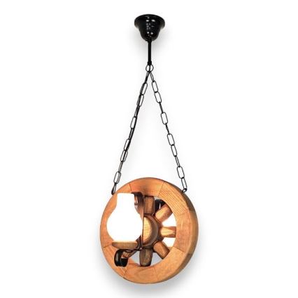 Brilagi - Candeeiro suspenso ROATA 2xE14/40W/230V faia