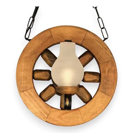 Brilagi - Candeeiro suspenso ROATA 2xE14/40W/230V faia