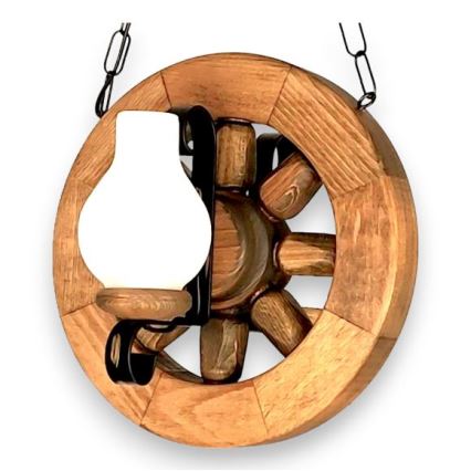 Brilagi - Candeeiro suspenso ROATA 2xE14/40W/230V faia