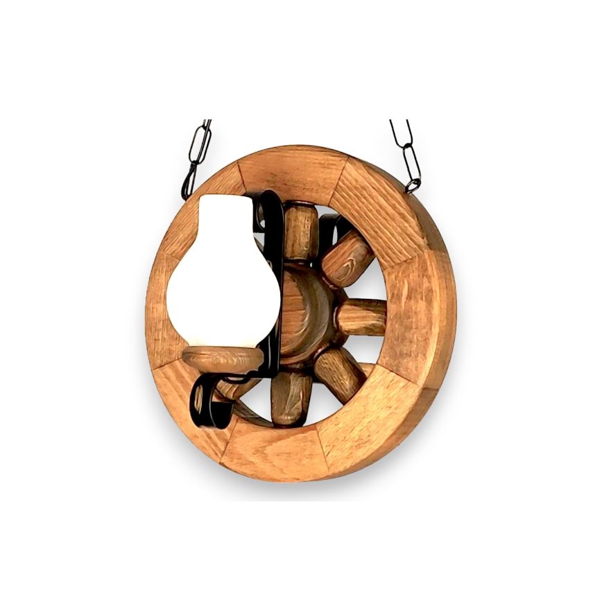 Brilagi - Candeeiro suspenso ROATA 2xE14/40W/230V faia