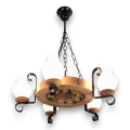 Brilagi - Candeeiro suspenso ROATA 5xE14/40W/230V faia