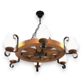 Brilagi - Candeeiro suspenso ROATA 6xE14/40W/230V faia