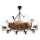 Brilagi - Candeeiro suspenso ROATA 8xE14/40W/230V faia