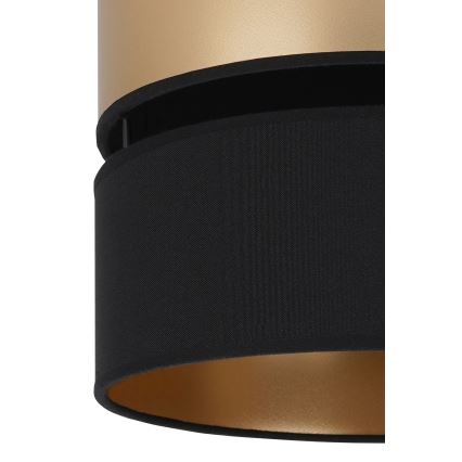 Brilagi - Candeeiro suspenso ROYAL 1xE27/15W/230V diâmetro 25 cm preto/dourado