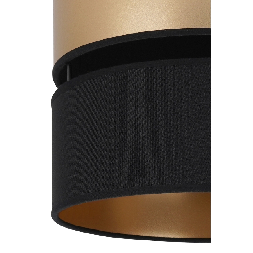 Brilagi - Candeeiro suspenso ROYAL 1xE27/15W/230V diâmetro 25 cm preto/dourado