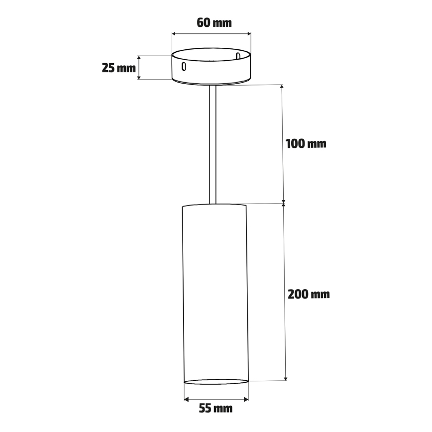 Brilagi - Candeeiro suspenso SELE 1xGU10/30W/230V preto/dourado