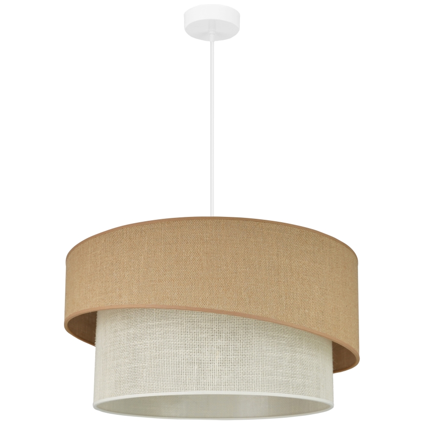 Brilagi - Candeeiro suspenso SHINE 1xE27/15W/230V diâmetro 50 cm bege/creme