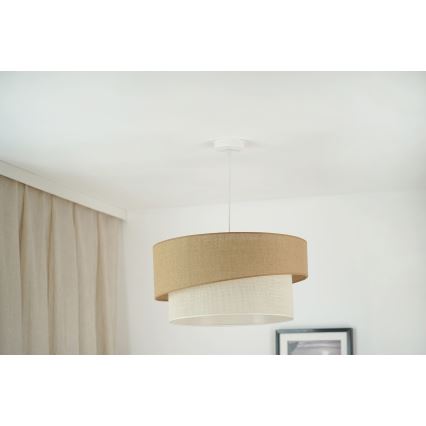 Brilagi - Candeeiro suspenso SHINE 1xE27/15W/230V diâmetro 50 cm bege/creme