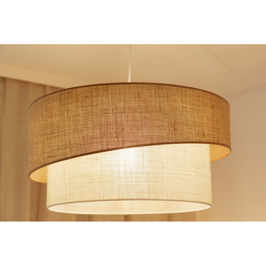 Brilagi - Candeeiro suspenso SHINE 1xE27/15W/230V diâmetro 50 cm bege/creme