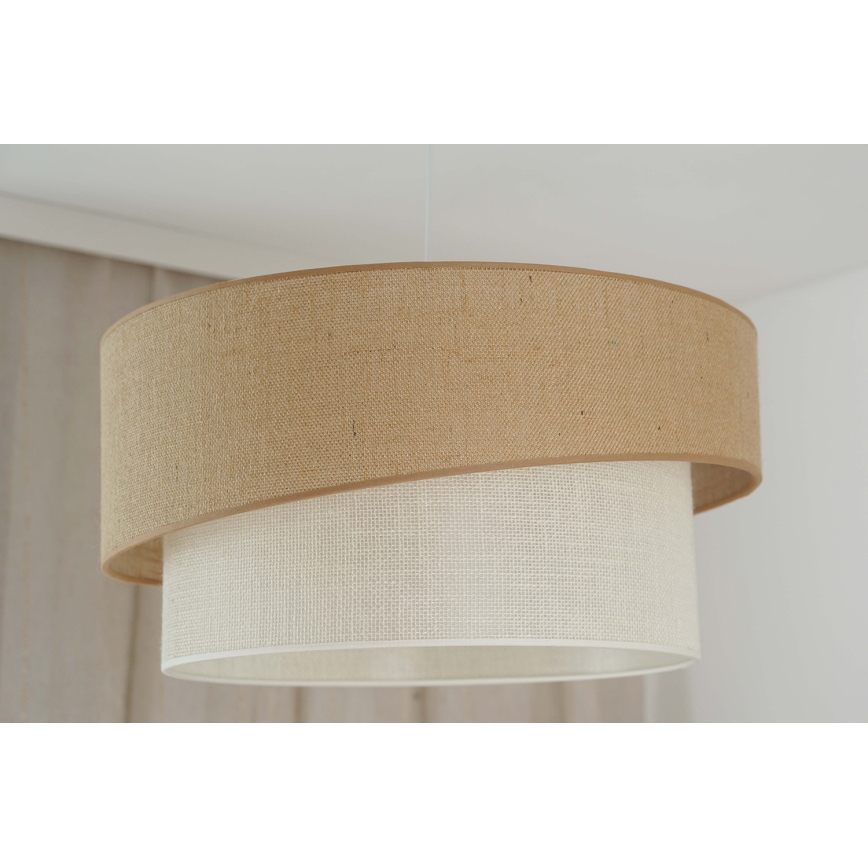 Brilagi - Candeeiro suspenso SHINE 1xE27/15W/230V diâmetro 50 cm bege/creme