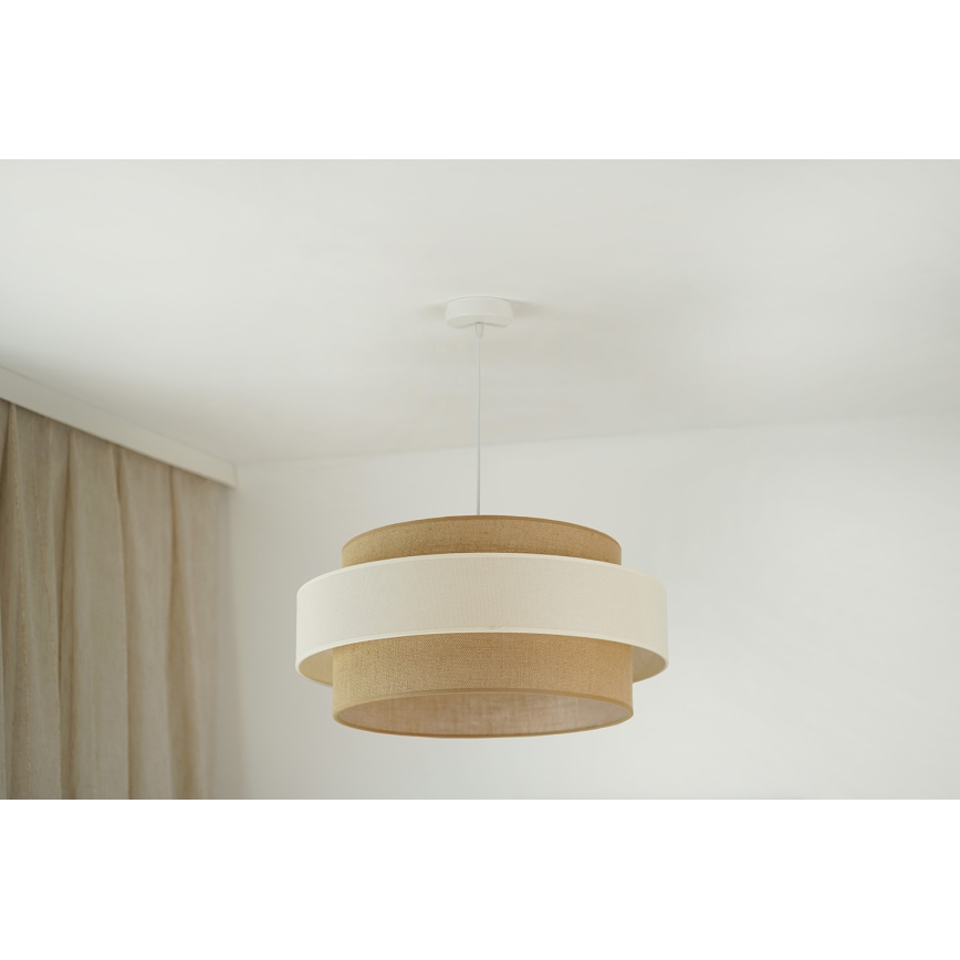 Brilagi - Candeeiro suspenso SPACE LIGHT 1xE27/15W/230V diâmetro 50 cm bege/creme
