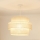 Brilagi - Candeeiro suspenso SPACE YUTE 1xE27/15W/230V diâmetro 50 cm creme/branco