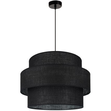 Brilagi - Candeeiro suspenso SPACE YUTE 1xE27/15W/230V diâmetro 50 cm preto