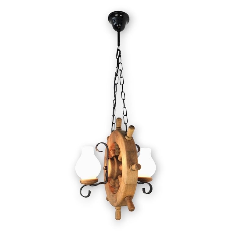 Brilagi - Candeeiro suspenso TIMONA 2xE14/40W/230V faia