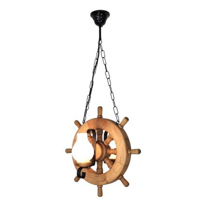 Brilagi - Candeeiro suspenso TIMONA 2xE14/40W/230V faia