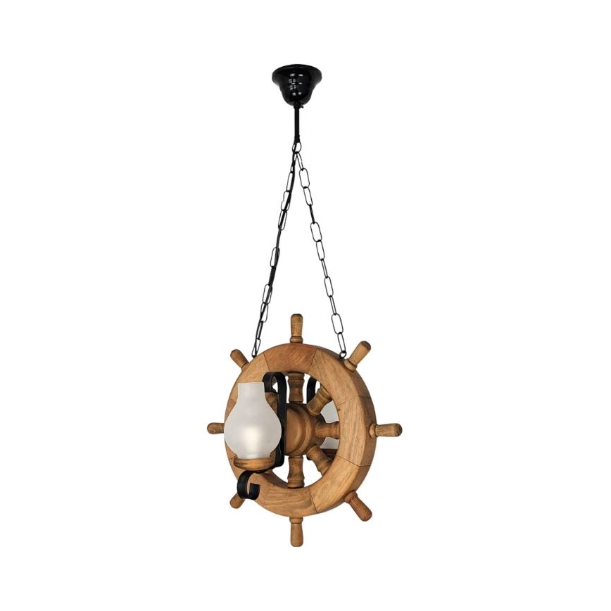 Brilagi - Candeeiro suspenso TIMONA 2xE14/40W/230V faia