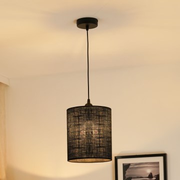 Brilagi - Candeeiro suspenso TUBES 1xE27/15W/230V diâmetro 20 cm preto