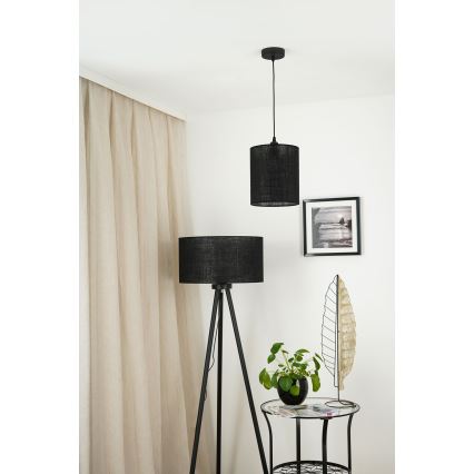 Brilagi - Candeeiro suspenso TUBES 1xE27/15W/230V diâmetro 20 cm preto