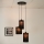 Brilagi - Candeeiro suspenso TUBES 3xE27/15W/230V preto