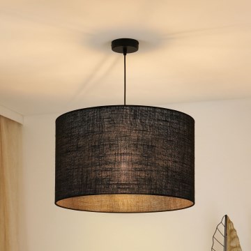 Brilagi - Candeeiro suspenso TUBES ROLLER 1xE27/15W/230V diâmetro 50 cm preto