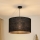 Brilagi - Candeeiro suspenso TUBES ROLLER 1xE27/15W/230V diâmetro 50 cm preto