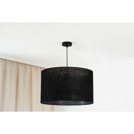 Brilagi - Candeeiro suspenso TUBES ROLLER 1xE27/15W/230V diâmetro 50 cm preto
