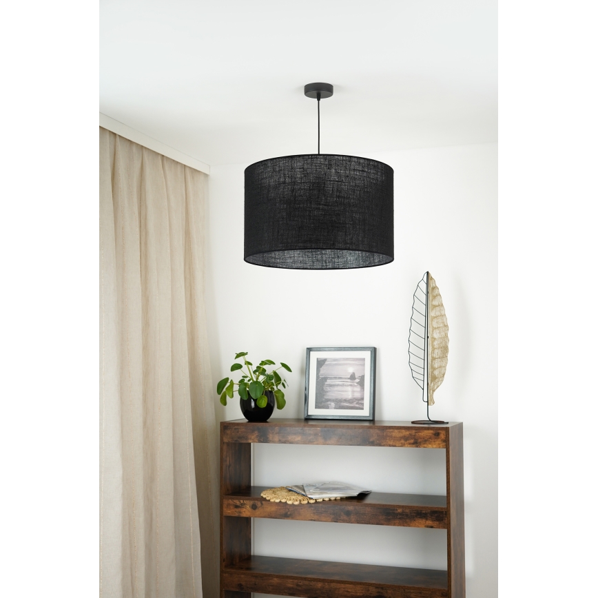 Brilagi - Candeeiro suspenso TUBES ROLLER 1xE27/15W/230V diâmetro 50 cm preto
