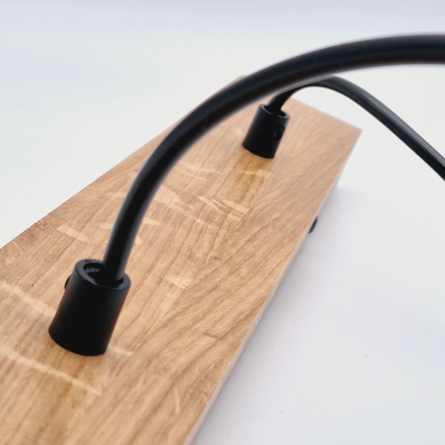 Brilagi - Candeeiro suspenso WOODY BASKET 2xE27/60W/230V carvalho