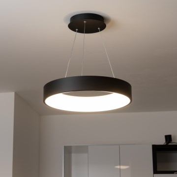 Brilagi - Candelabro suspenso LED com regulação FALCON LED/40W/230V 3000-6500K preto + controlo remoto