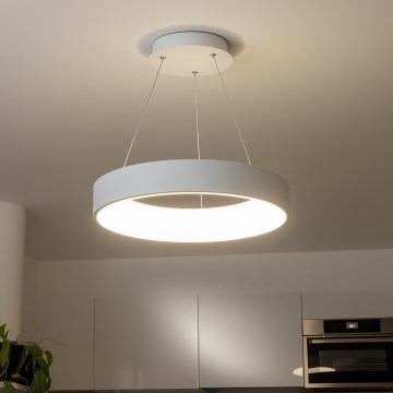 Brilagi - Candelabro suspenso LED com regulação FALCON LED/80W/230V 3000-6500K branco + controlo remoto
