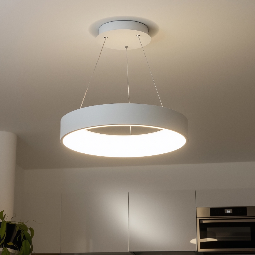 Brilagi - Candelabro suspenso LED com regulação FALCON LED/80W/230V 3000-6500K branco + controlo remoto