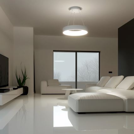 Brilagi - Candelabro suspenso LED com regulação FALCON LED/40W/230V 3000-6500K branca + controlo remoto