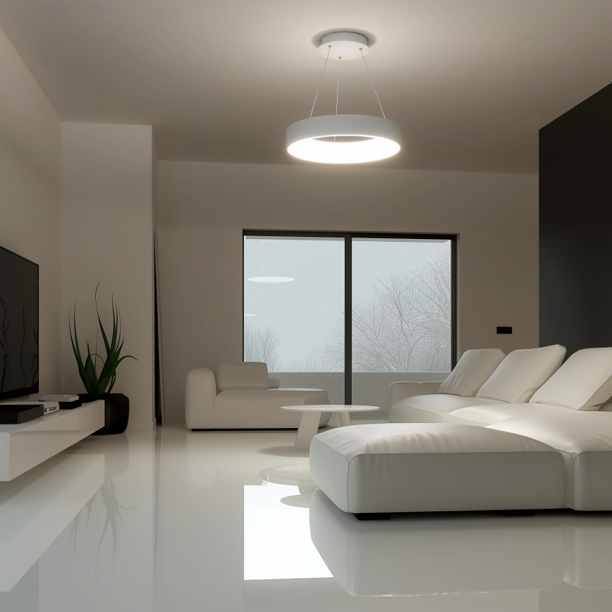 Brilagi - Candelabro suspenso LED com regulação FALCON LED/40W/230V 3000-6500K branca + controlo remoto