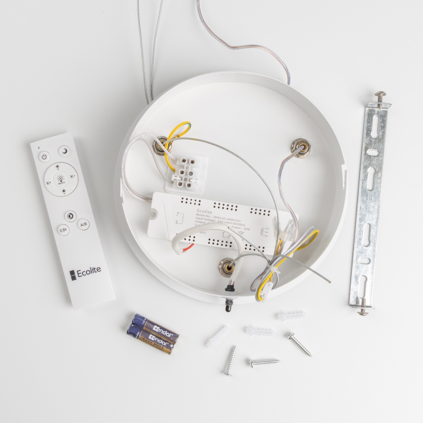 Brilagi - Candelabro suspenso LED com regulação FALCON LED/40W/230V 3000-6500K branca + controlo remoto