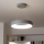 Brilagi - Candelabro suspenso LED com regulação LED FALCON LED/40W/230V 3000-6500K cinzento + controlo remoto