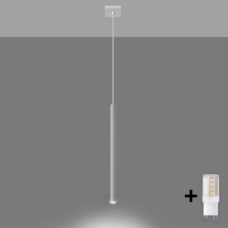 Brilagi -  Candelabro suspenso LED DRIFA 1xG9/4W/230V branco
