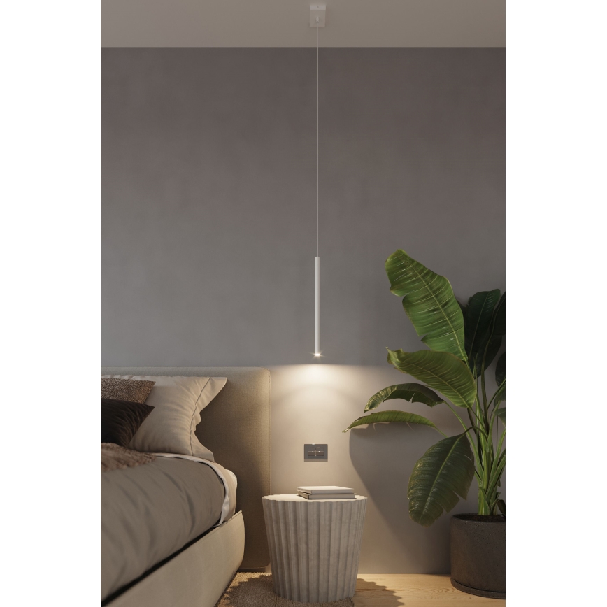 Brilagi -  Candelabro suspenso LED DRIFA 1xG9/4W/230V branco