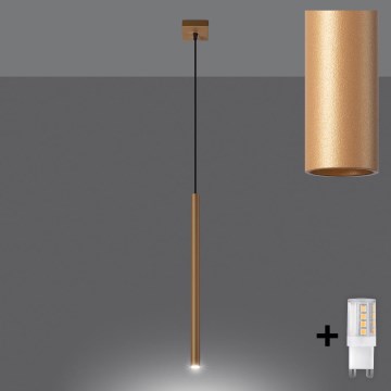 Brilagi - Candelabro suspenso LED DRIFA 1xG9/4W/230V dourada