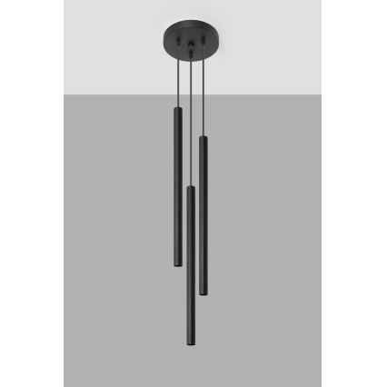 Brilagi -  Candelabro suspenso LED DRIFA 3xG9/4W/230V preto