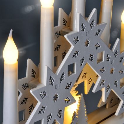 Brilagi - Castiçal de Natal LED 5xLED/2xAA