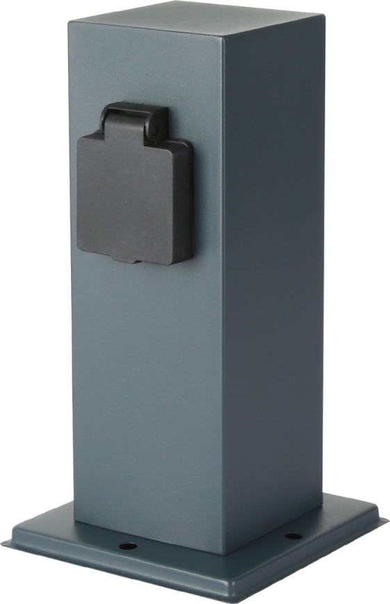 Brilagi - Coluna exterior com tomada PILLAR 1Z SCHUKO 230V IP44 antracite