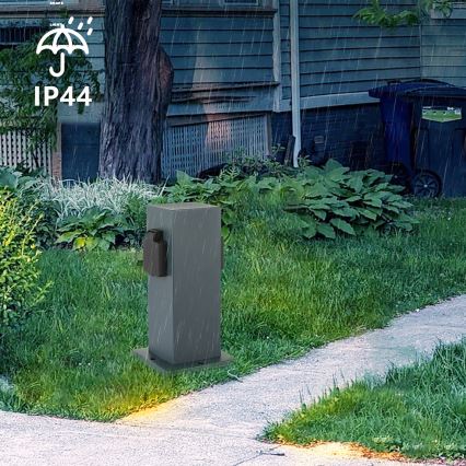Brilagi - Coluna exterior com tomada PILLAR 1Z SCHUKO 230V IP44 antracite