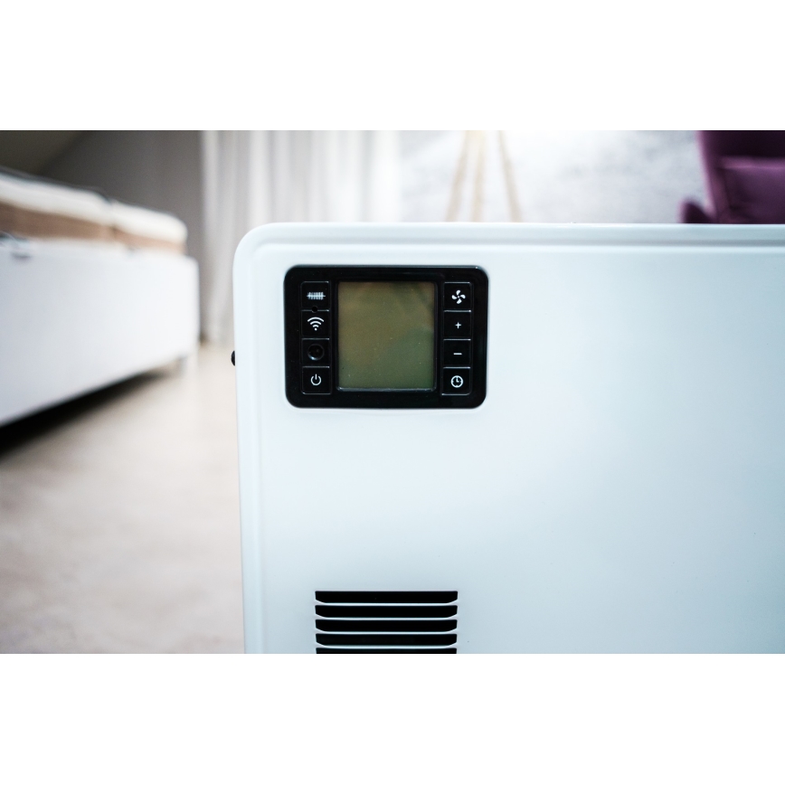 Brilagi - Convector de ar quente 2300W/230V LCD branco + controlo remoto