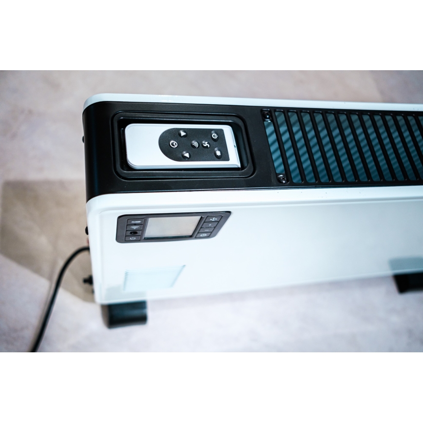 Brilagi - Convector de ar quente 2300W/230V LCD branco + controlo remoto