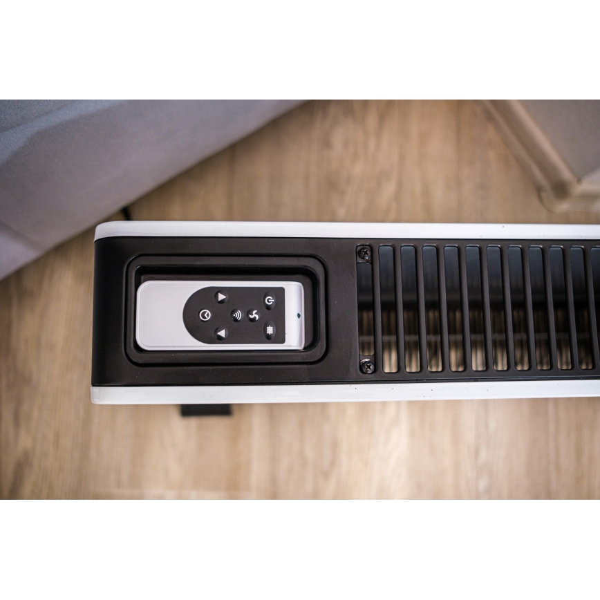 Brilagi - Convector de ar quente 2300W/230V LCD branco + controlo remoto