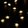 Brilagi - Cordão de luzes de Natal LED 40xLED/3xAA 1,8m branco quente estrelas
