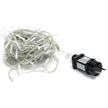 Brilagi - Cordão de luzes de Natal LED para exterior, 200 LEDs, 8 funções, 13 x 0,6 m, IP44, branco quente