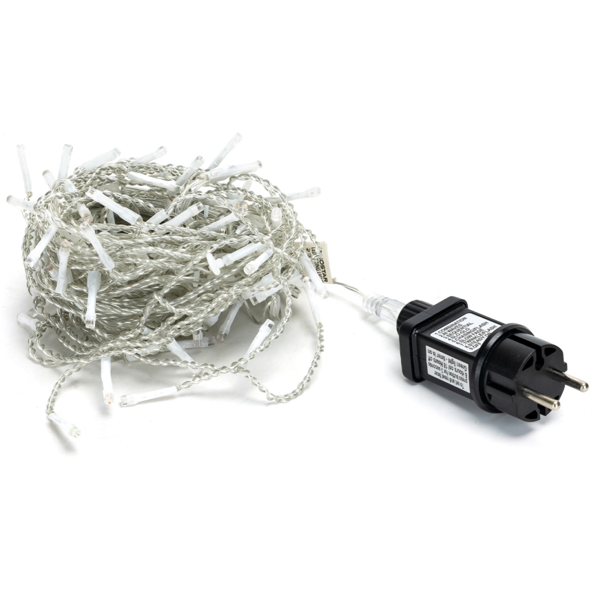 Brilagi - Cordão de luzes de Natal LED para exterior, 200 LEDs, 8 funções, 13 x 0,6 m, IP44, branco quente