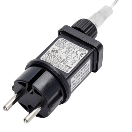 Brilagi - Cordão de luzes de Natal LED para exterior, 200 LEDs, 8 funções, 13 x 0,6 m, IP44, branco quente